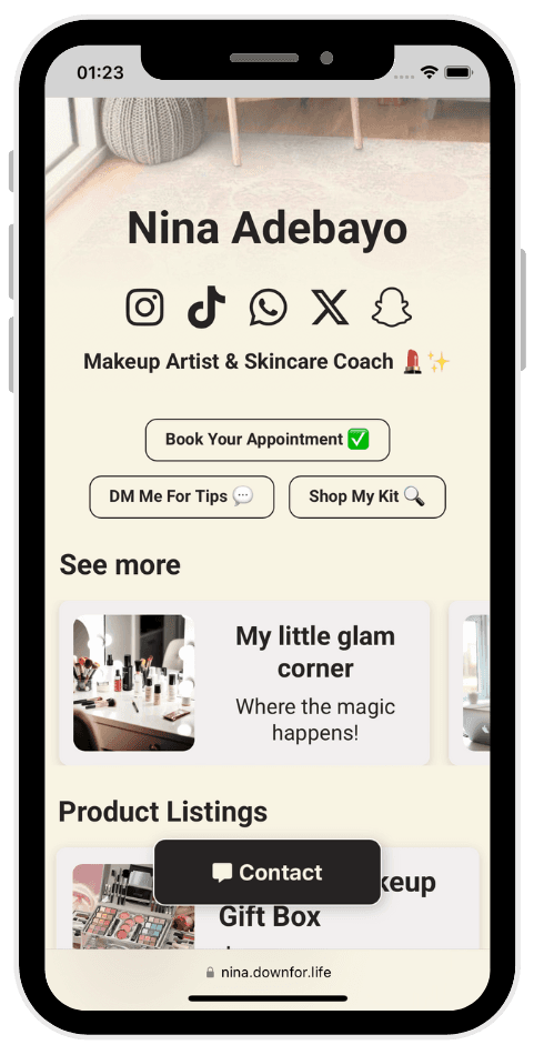 Influencers Downfor Profile